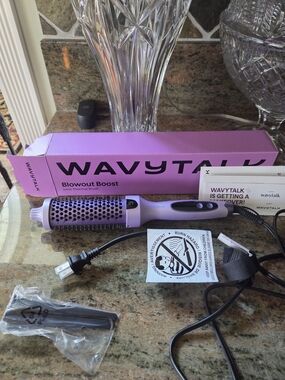 Blowout Boost Ionic Thermal 1.5" Barrel Curling Brush - Purple
